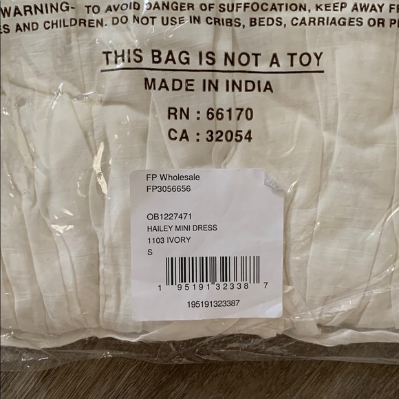 Free People hailey mini dress NWT Ivory White - Picture 9 of 11